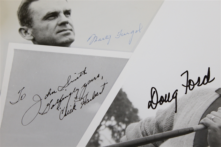 Chick Harbert, Doug Ford, & Marty Furgol Signed 1950's Ryder Cup Photos JSA AOLA