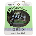 Phil Mickelson Signed 2010 Masters Tournament Badge #R05816 - JSA #V73038