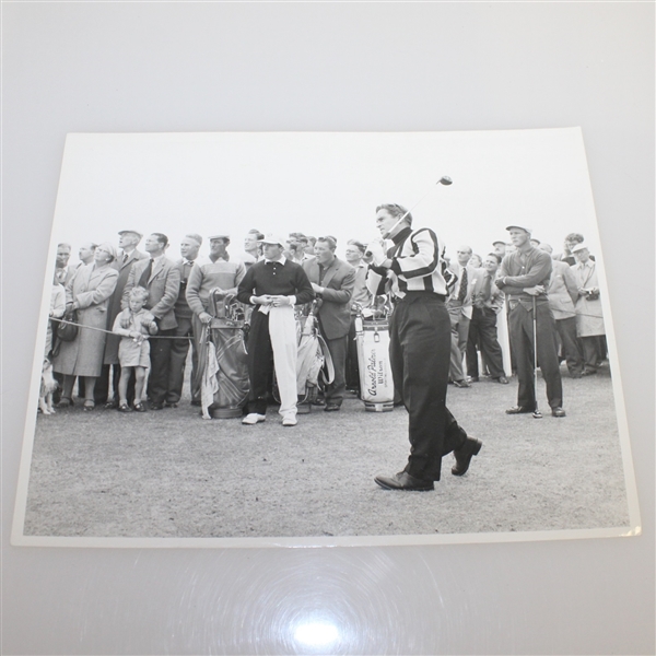 1960 Open Championship D. C. Thomson & Co Original B&W Photo - Palmer, Player, and One Other