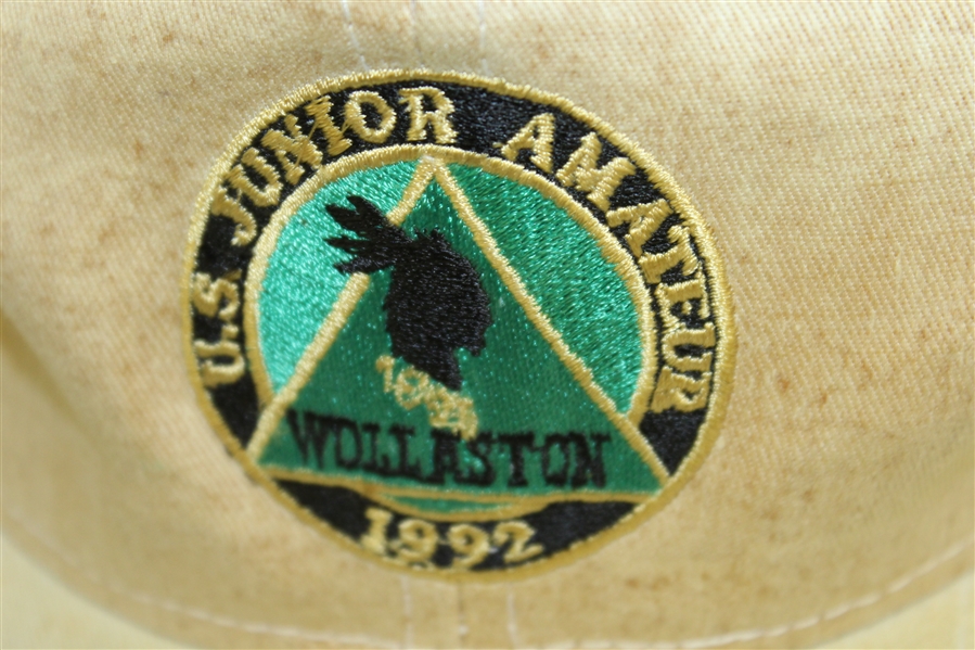 Tiger Woods Signed & Dated 1992 US Junior Amateur at Wollaston Hat JSA ALOA 