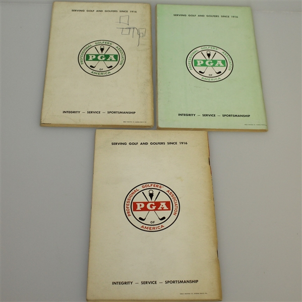 1963 & 1964 Official Player PGA Catalogs with 1963 PGA Record Book-Furman Bisher Collection