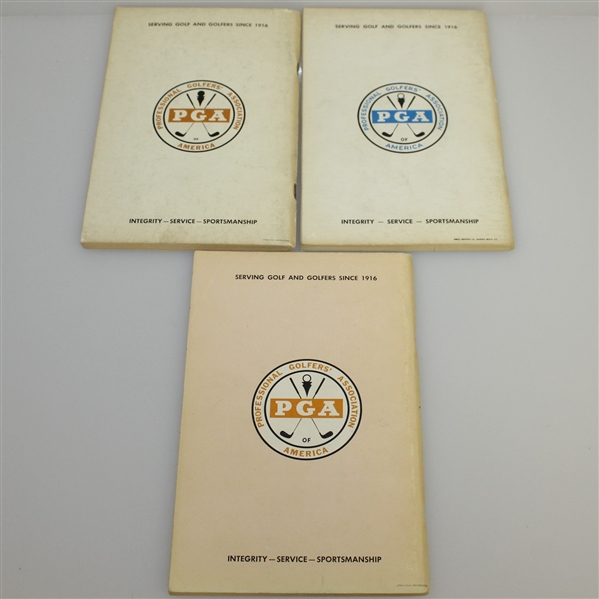 1965 & 1966 Official Player PGA Catalogs with 1965 PGA Record Book-Furman Bisher collection