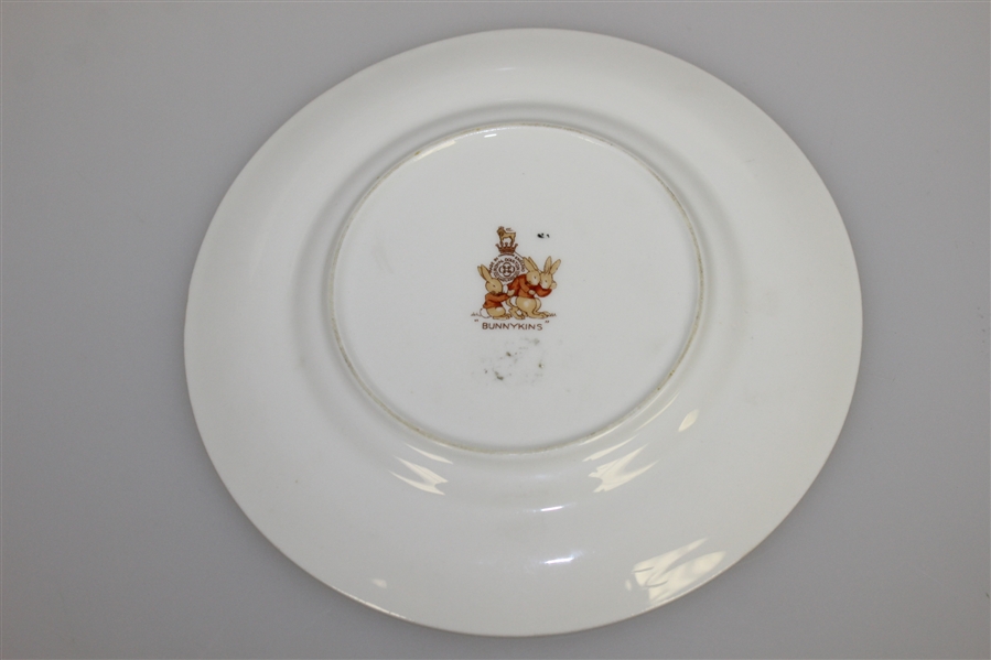 The Country Club of Florida Pickard Plate with Royal Doulton Bunnykins Plate