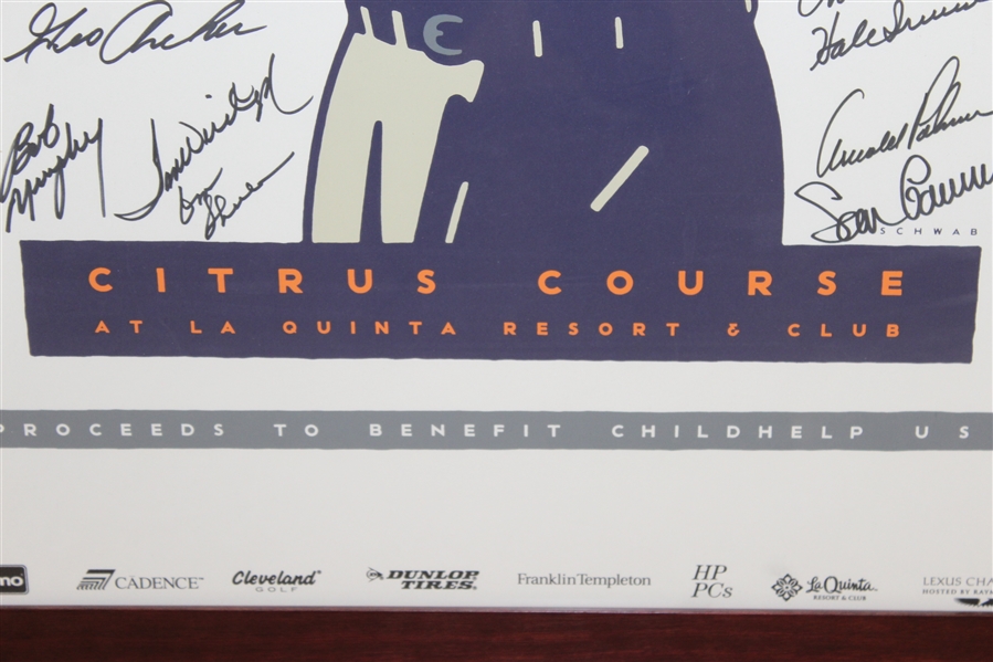 1996 Lexus Challenge Poster Signed By Participants Including Arnold Palmer, Ken Griffey Jr., Sean Connery, Kevin Costner