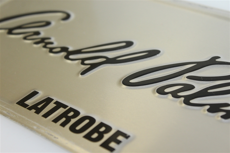 Arnold Palmer Signature Silver Latrobe License Plate