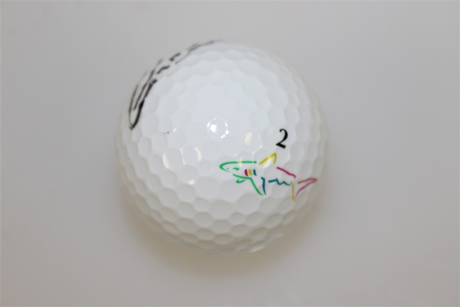 Greg Norman Signed 'Shark' Logo & 'Attack Life' Logo Golf Ball JSA ALOA