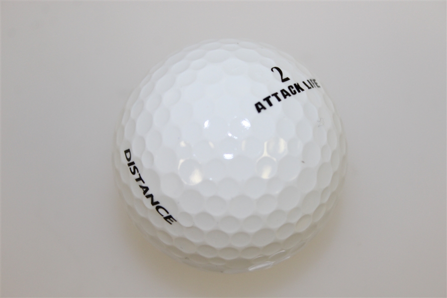 Greg Norman Signed 'Shark' Logo & 'Attack Life' Logo Golf Ball JSA ALOA