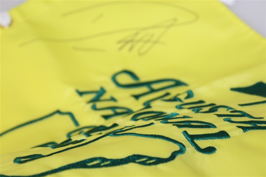 Danny Willett Signed Augusta National Golf Club Embroidered Member Flag PSA/DNA #AG01079