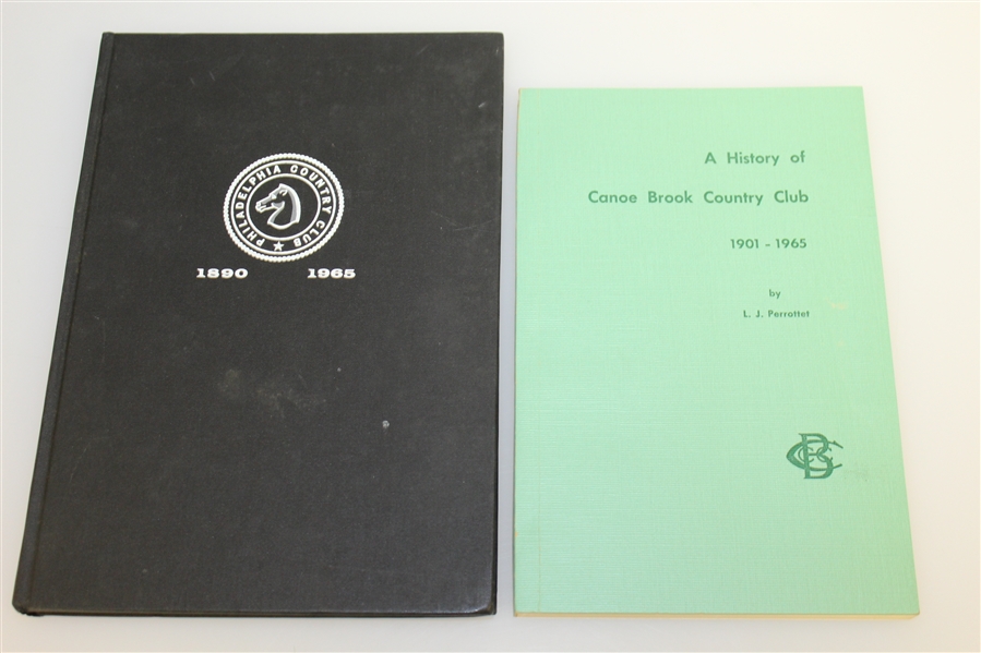 Philadelphia CC, Canoe Brook CC, Crystal Downs CC, & Newport CC Club History Books