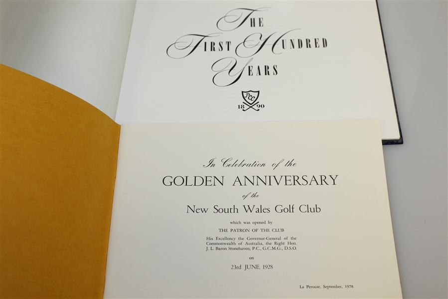 New South Wales Club, First Hundred Years, Golf on the Hill, & Calumet Club of NY Club Books