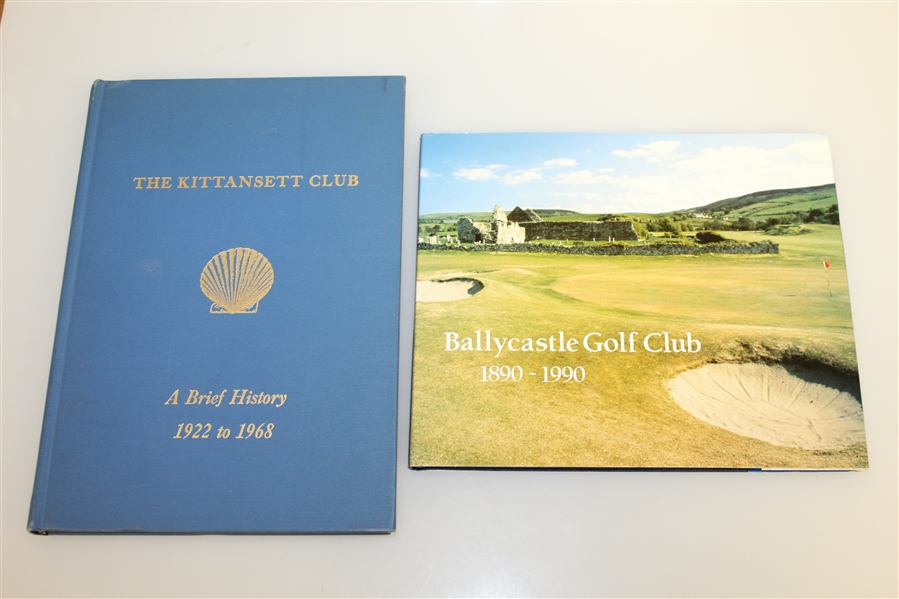 Four Club History Books - Kittansett Club, Ballycastle GC, Victoria GC, & Wentworth