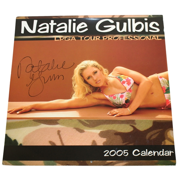 Natalie Gulbis Signed 2005 PGA Tour Professional Calendar JSA ALOA