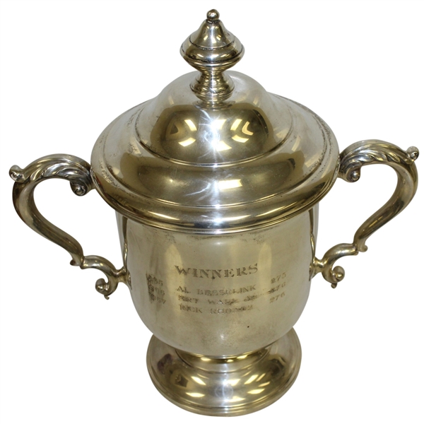 1960's Philip Morris Cup Caracas, Ven. Open Inv. Sterling Silver Loving Cup Trophy With Lid