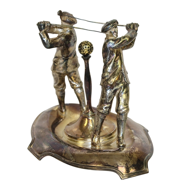 1931 Overhills Staff Handicap Golf Tournament Silver Plated Award Won by Bertie Alabaster