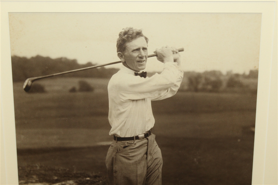 Jock Hutchison Oversize George Pietzcker Golf Swing Photo - Framed - Excellent Condition