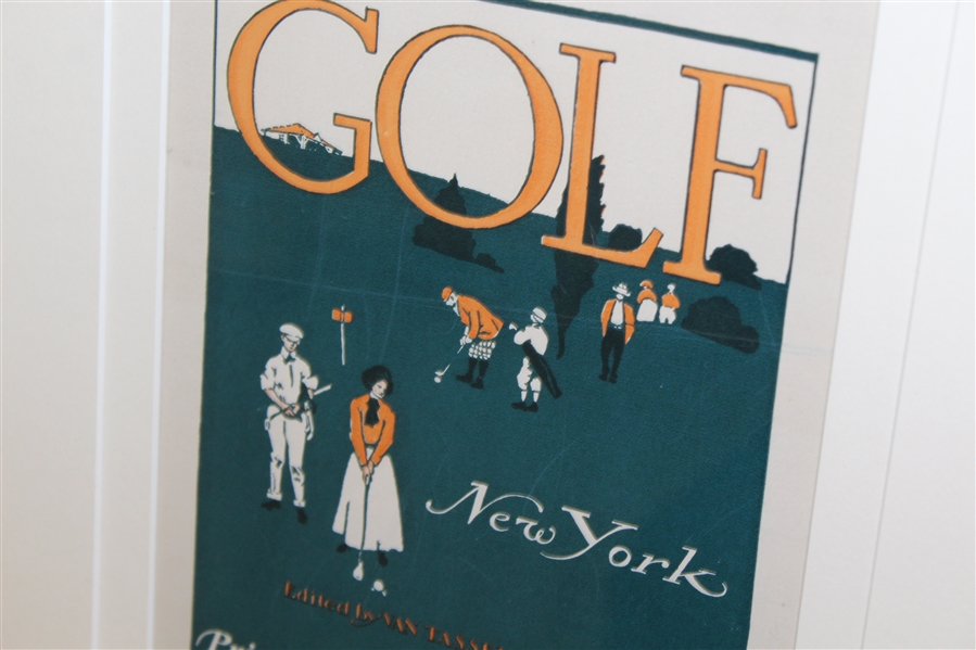 Official Bulletin of USGA For Sale Here - Golf New York Broadside Advertising - Harper & Bros. - Framed