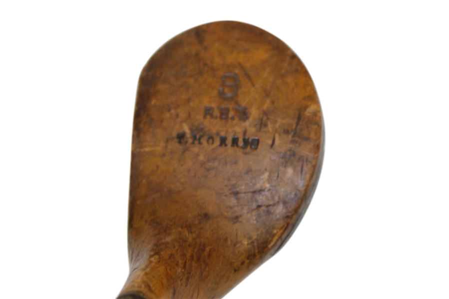 Circa 1900 Tom Morris Splice Neck Wood - Stamped T. Morris, R.B.T And 8 with Shaft Stamp
