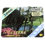 Phil Mickelson Signed 2006 Masters Tournament Badge #R14435 - Second Green Jacket JSA ALOA