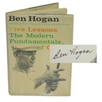 Ben Hogan Signed 1st Ed. 1957 Book Five Lessons: The Modern Fundamentals of Golf JSA ALOA