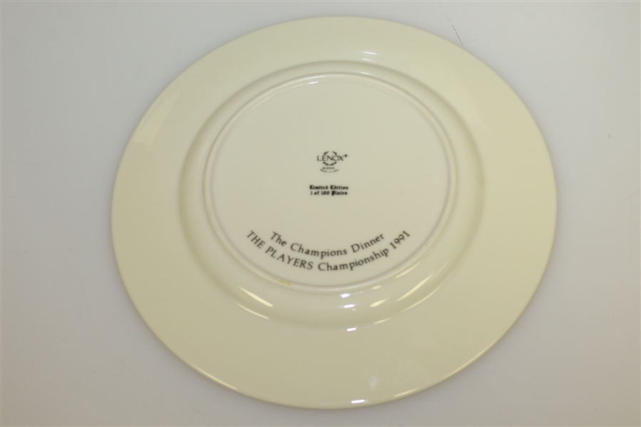 Ltd Ed THE PLAYERS Championship 'The Champions Dinner' Lenox Plate - 1991