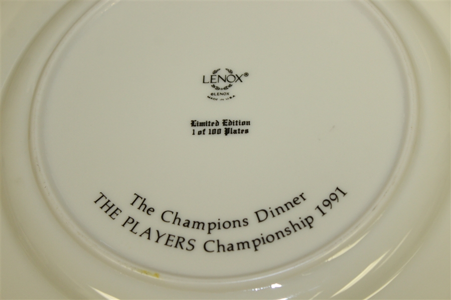 Ltd Ed THE PLAYERS Championship 'The Champions Dinner' Lenox Plate - 1991