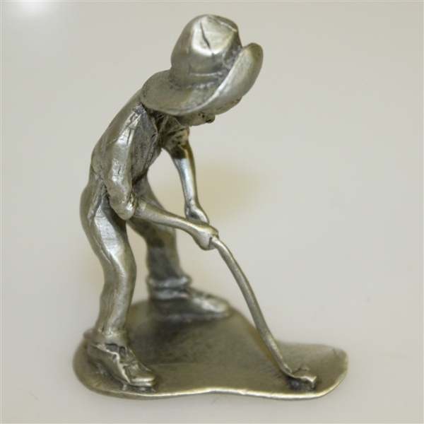 Pinehurst Putter Boy Pewter Statue - Miniature with Original Box