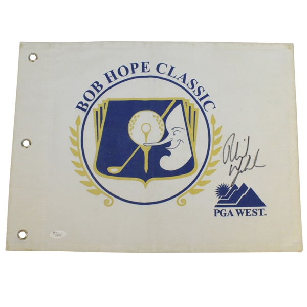 Phil Mickelson Signed Bob Hope Classic at PGA West Flag FULL JSA #Z05402