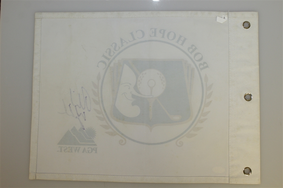 Phil Mickelson Signed Bob Hope Classic at PGA West Flag FULL JSA #Z05402
