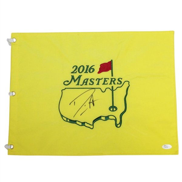 Danny Willett Signed 2016 Masters Embroidered Flag JSA #P67592
