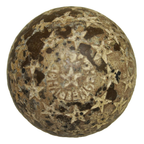 Circa 1905-1910 Vintage Star Challenger 26 1/2 Gutta Percha Golf Ball