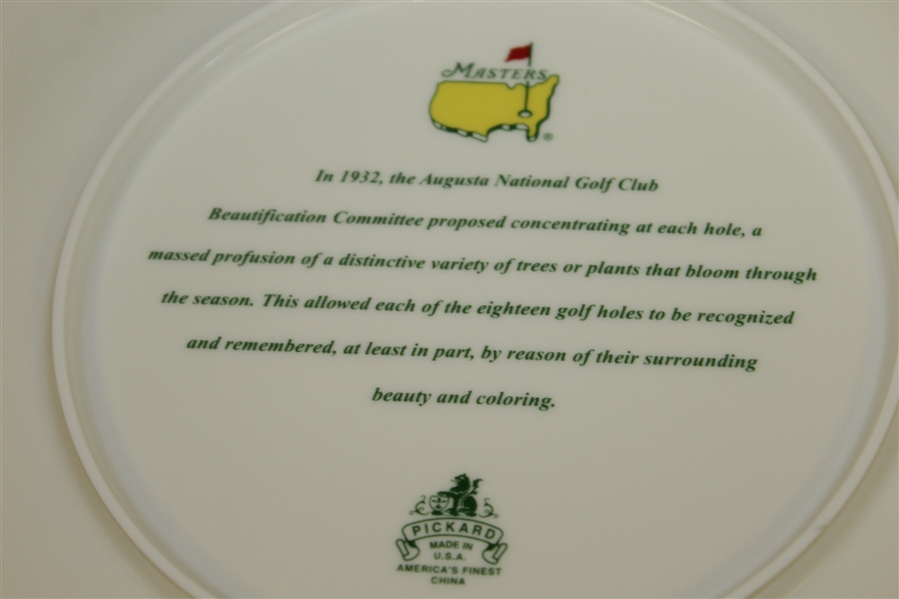 Masters Tournament Pickard Beautification Committee Plate in Original Box - Ray Floyd Collection