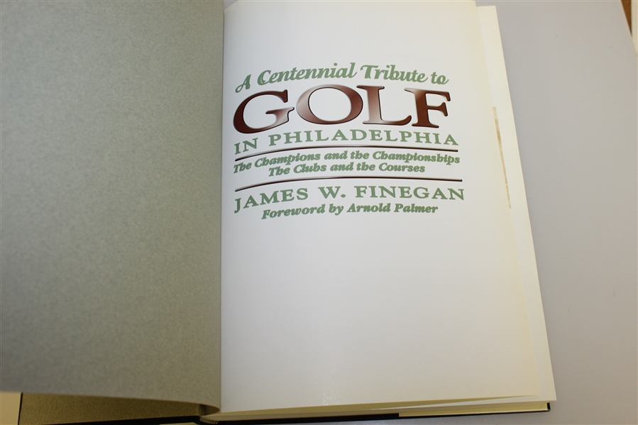 'A Centennial Tribute to GOLF in Philadelphia' by James W. Finegan Book