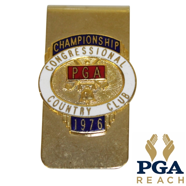 1976 PGA Championship at Congressional CC Contestant Badge - Dave Stockton Winner