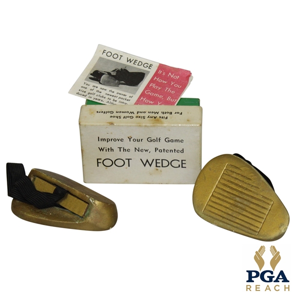 1963 Foot Wedge 'Improve Your Golf Game' by The Leiseter Game Co. in Original Box