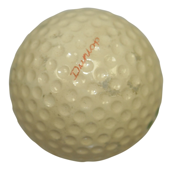 Craig Wood Dunlop 264 Dimple Golf Ball with Marked Two Green Dots in Worn Box