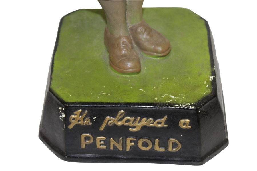 He Played a Penfold Golf Ball Advertising Figure Point Of Purchase Display - Missing Cigar