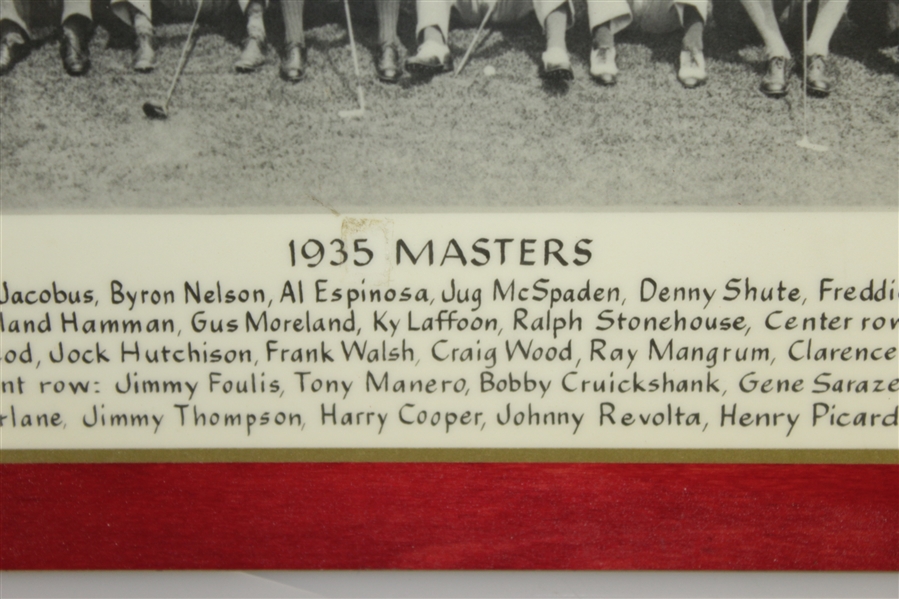1935 Augusta Invitational Tournament (Masters) Field Photo - Matted & Sealed