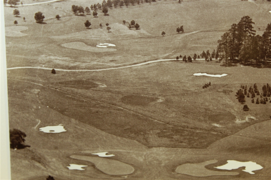 Augusta National Golf Club Circa 1950 Aerial Black & White Photo - Framed