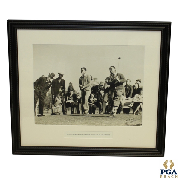 Byron Nelson & Gene Sarazen Circa 1930's At The Masters Photo By John G. Hemmer - Framed