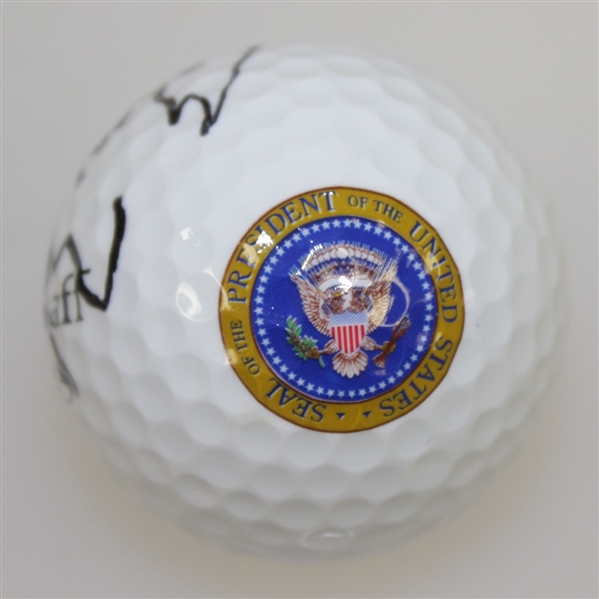 President George W. Bush Signed Presidential Seal Logo Golf Ball FULL JSA #BB21161