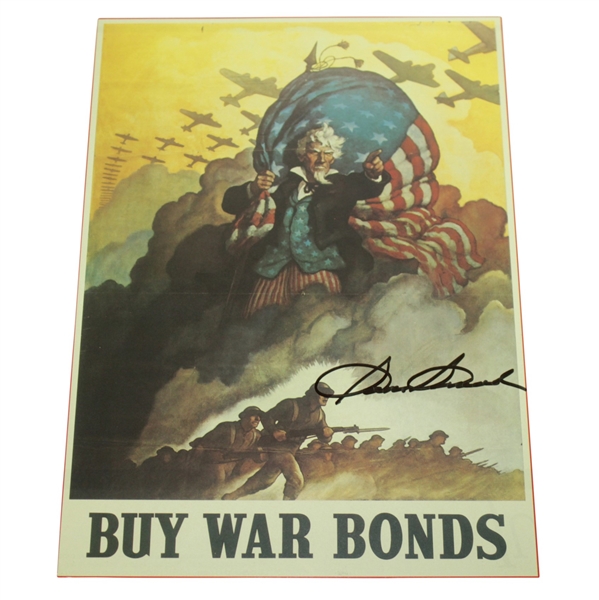 Sam Snead Signed 'Buy War Bonds' Page JSA ALOA