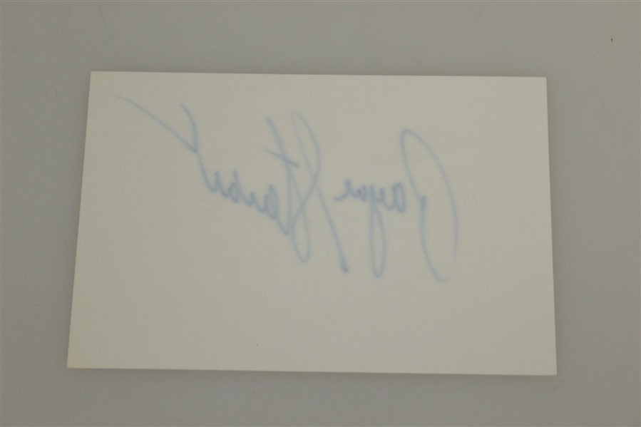 Payne Stewart Signed 4x6 Card JSA ALOA