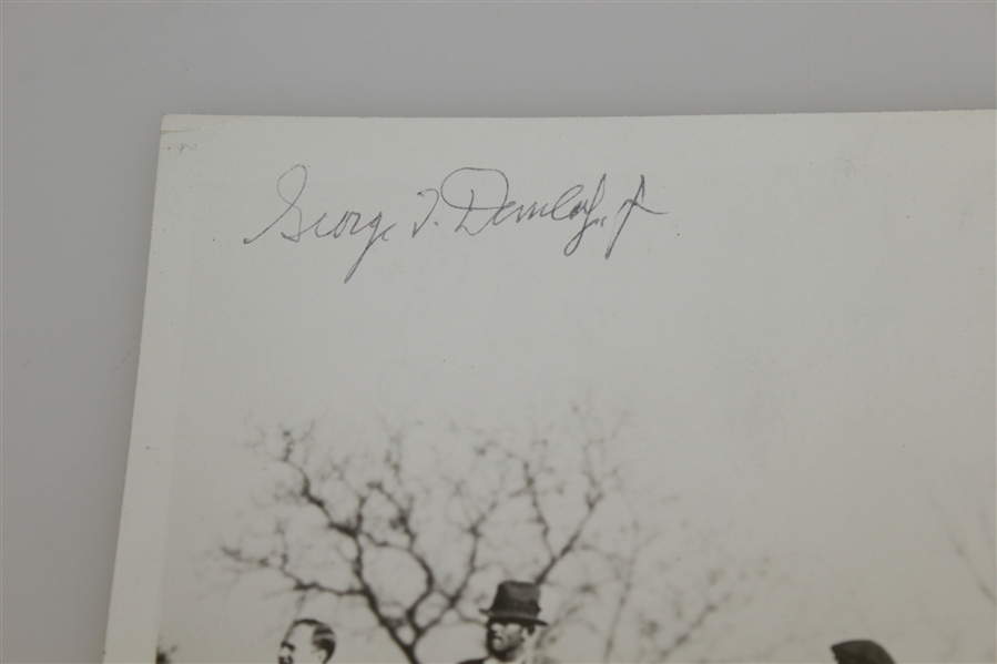 George Dunlap Signed 1934 Original Pinehurst Wire Photo JSA ALOA