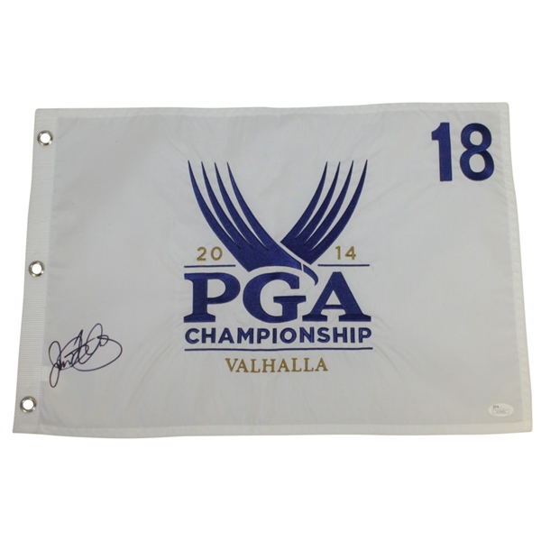 Rory McIlroy Signed 2014 PGA Championship at Valhalla Embroidered Flag JSA #V16492