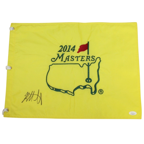 Bubba Watson Signed 2014 Masters Embroidered Flag JSA #CC66487