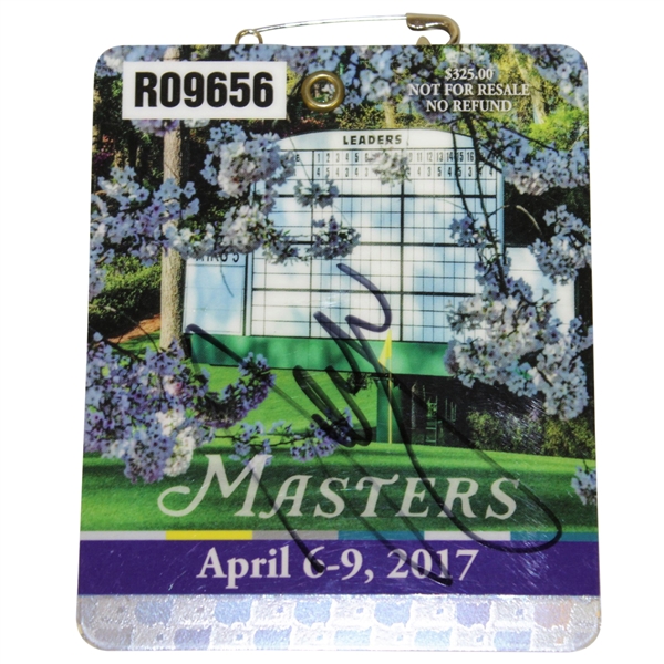 Sergio Garcia Signed 2017 Masters Series Badge #R09656 JSA #DD11004 - First One!