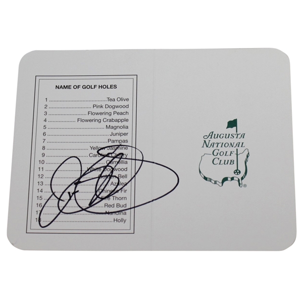 Rory McIlroy Signed Augusta National Golf Club Scorecard JSA #V16295