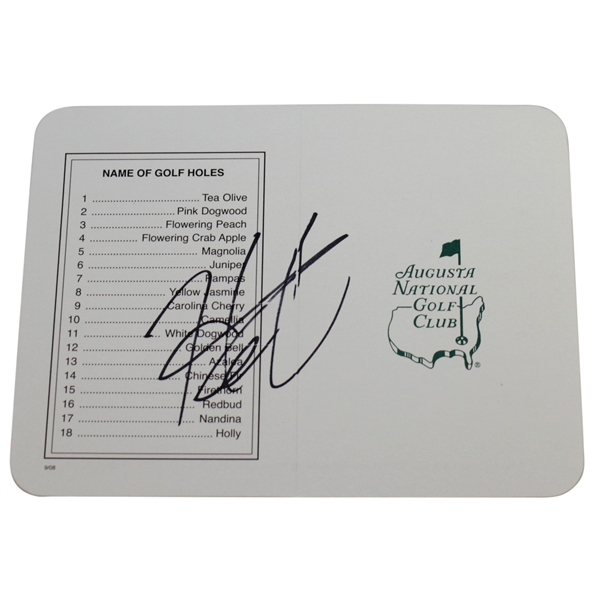 Hideki Matsuyama Signed Augusta National Golf Club Scorecard JSA #DD11009