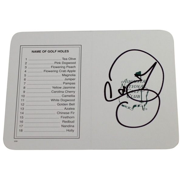 Jason Day Signed Augusta National Golf Club Scorecard JSA #CC66604