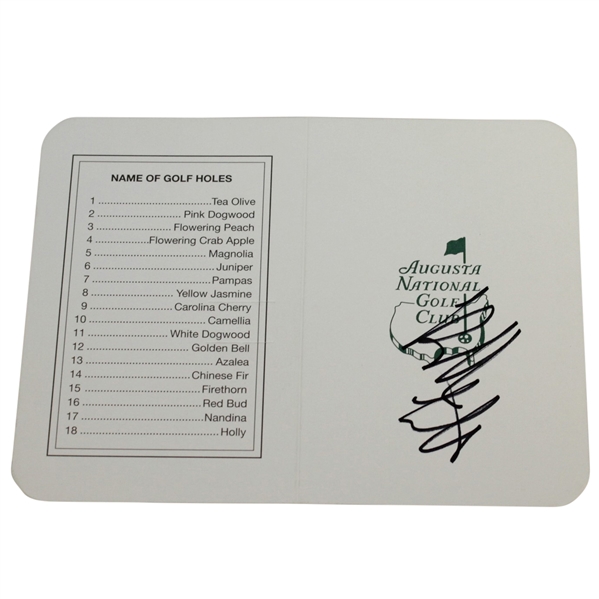 Bubba Watson Signed Augusta National Golf Club Scorecard JSA #V16297